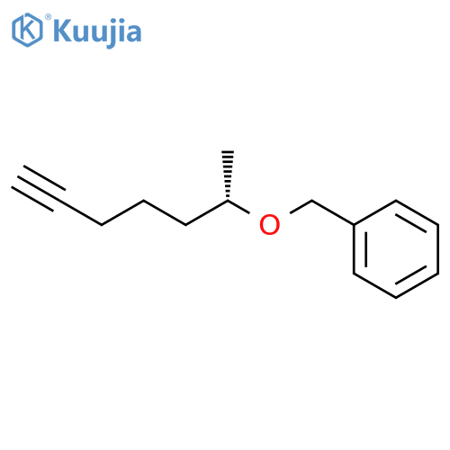 Benzene, [[[(1S)-1-methyl-5-hexynyl]oxy]methyl]- structure