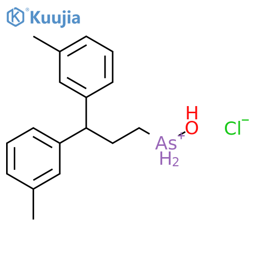 ARSONIUM, HYDROXYBIS(3-METHYLPHENYL)PROPYL-, CHLORIDE structure