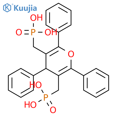Phosphonic acid, [(2,4,6-triphenyl-4H-pyran-3,5-diyl)bis(methylene)]bis- structure
