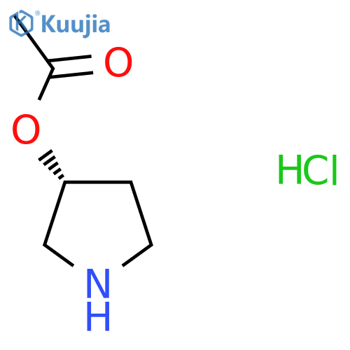 (3R)-pyrrolidin-3-yl acetate hydrochloride structure