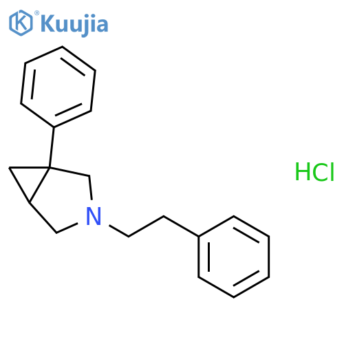 3-Azabicyclo[3.1.0]hexane, 1-phenyl-3-(2-phenylethyl)-, hydrochloride structure