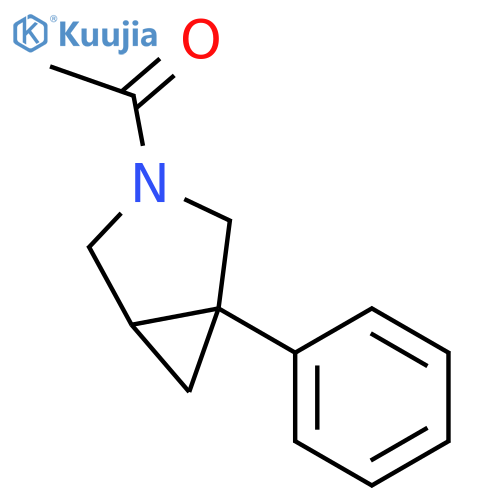 3-Azabicyclo[3.1.0]hexane, 3-acetyl-1-phenyl- structure