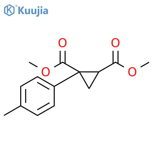 Dimethyl 1-(4-methylphenyl)-1,2-cyclopropanedicarboxylate structure
