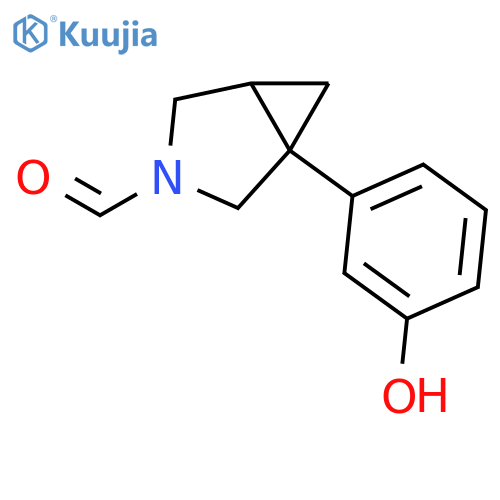 3-Azabicyclo[3.1.0]hexane-3-carboxaldehyde, 1-(3-hydroxyphenyl)- structure