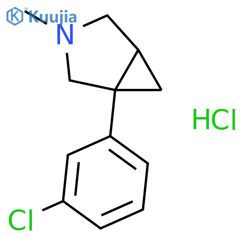 3-AZABICYCLO[3.1.0]HEXANE, 1-(3-CHLOROPHENYL)-3-METHYL-, HYDROCHLORIDE structure