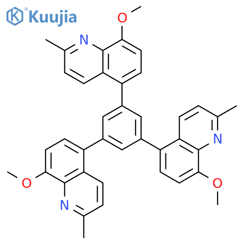 Quinoline, 5,5',5''-(1,3,5-benzenetriyl)tris[8-methoxy-2-methyl- structure