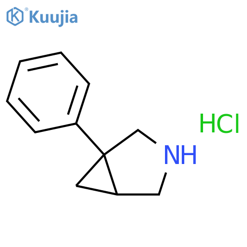 3-Azabicyclo[3.1.0]hexane, 1-phenyl-, hydrochloride structure