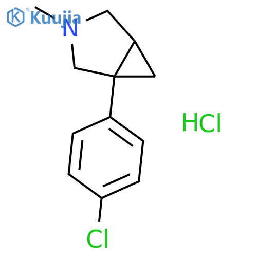 3-AZABICYCLO[3.1.0]HEXANE, 1-(4-CHLOROPHENYL)-3-METHYL-, HYDROCHLORIDE structure
