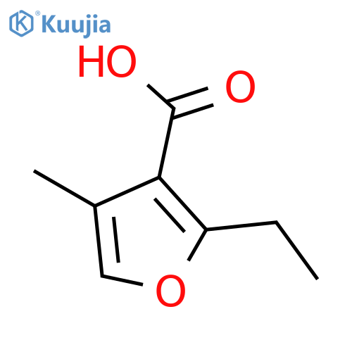 2-ethyl-4-methylfuran-3-carboxylic acid structure