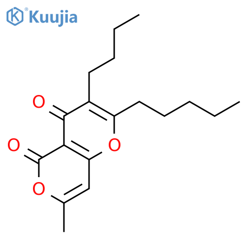 4H,5H-PYRANO[4,3-B]PYRAN-4,5-DIONE, 3-BUTYL-7-METHYL-2-PENTYL- structure
