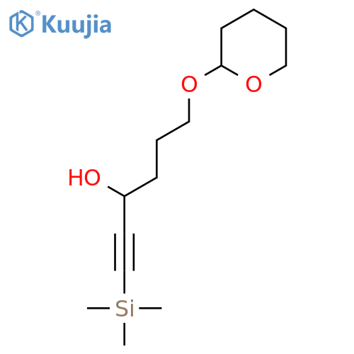6-[(Oxan-2-yl)oxy]-1-(trimethylsilyl)hex-1-yn-3-ol structure