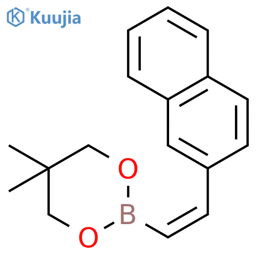 1,3,2-Dioxaborinane, 5,5-dimethyl-2-[(1Z)-2-(2-naphthalenyl)ethenyl]- structure