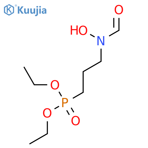 Phosphonic acid, [3-(formylhydroxyamino)propyl]-, diethyl ester structure