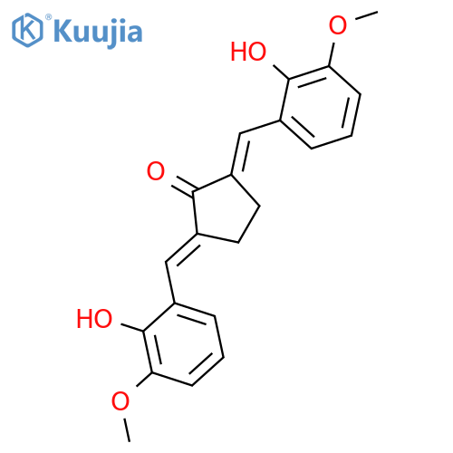 Cyclopentanone, 2,5-bis[(2-hydroxy-3-methoxyphenyl)methylene]- structure
