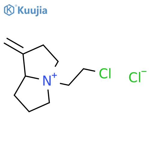4-(2-chloroethyl)-1-methylidenehexahydro-1H-pyrrolizinium chloride structure