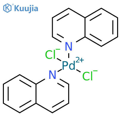 (SP-4-1)-dichlorobis(quinoline)-Palladium structure