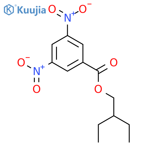 Benzoic acid, 3,5-dinitro-, 2-ethylbutyl ester structure