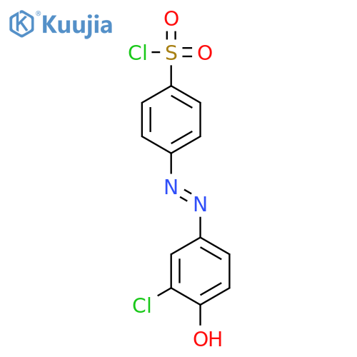 BENZENESULFONYL CHLORIDE, 4-[(3-CHLORO-4-HYDROXYPHENYL)AZO]- structure