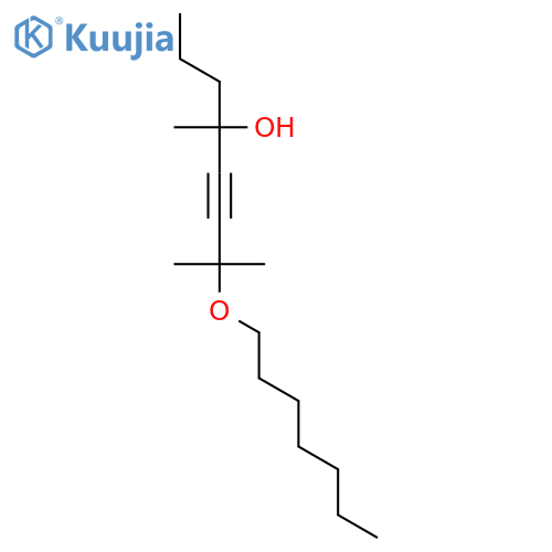 5-OCTYN-4-OL, 7-(HEPTYLOXY)-4,7-DIMETHYL- structure