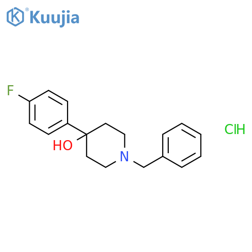 1-Benzyl-4-(4-fluorophenyl)piperidin-4-ol hydrochloride structure