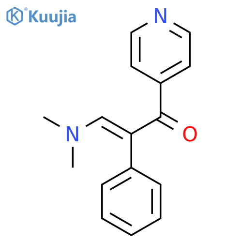 2-PROPEN-1-ONE, 3-(DIMETHYLAMINO)-2-PHENYL-1-(4-PYRIDINYL)- structure