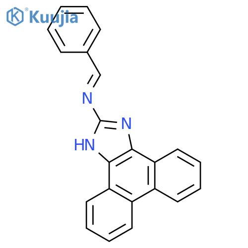 1H-Phenanthro[9,10-d]imidazol-2-amine, N-(phenylmethylene)- structure
