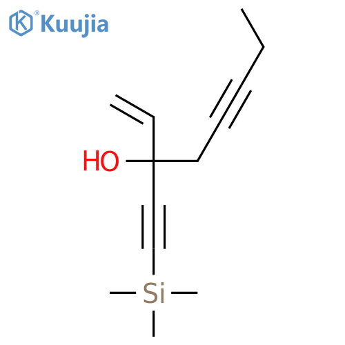 1-OCTEN-5-YN-3-OL, 3-[(TRIMETHYLSILYL)ETHYNYL]- structure