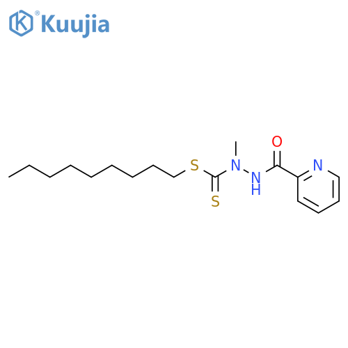 2-Pyridinecarboxylicacid, 2-methyl-2-[(nonylthio)thioxomethyl]hydrazide structure