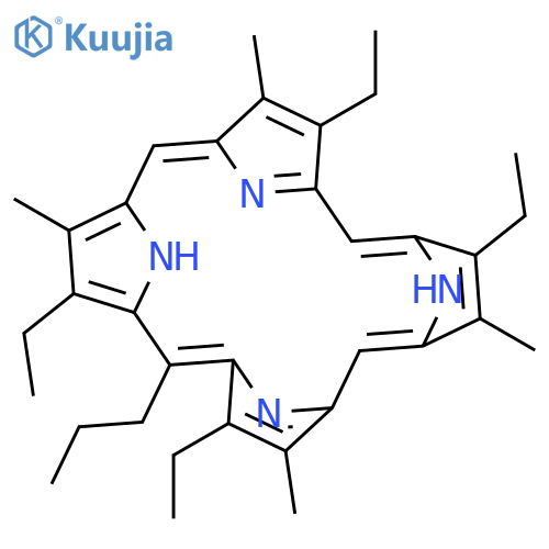 21H,23H-Porphine, 3,7,13,17-tetraethyl-2,8,12,18-tetramethyl-5-propyl- structure