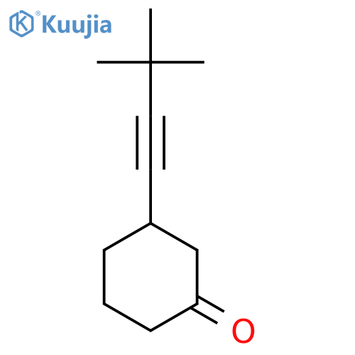 Cyclohexanone, 3-(3,3-dimethyl-1-butynyl)- structure