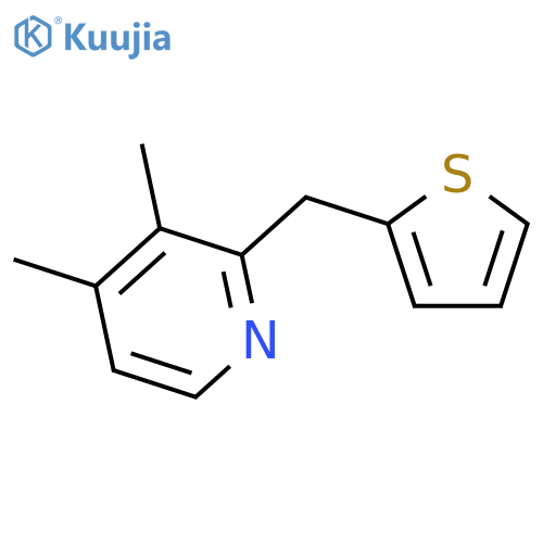 PYRIDINE, 3,4-DIMETHYL-2-(2-THIENYLMETHYL)- structure