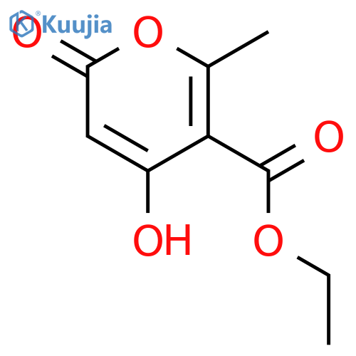 2H-Pyran-5-carboxylic acid, 4-hydroxy-6-methyl-2-oxo-, ethyl ester structure