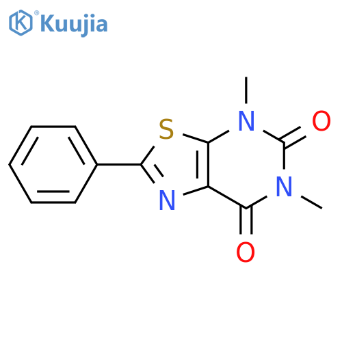 THIAZOLO[5,4-D]PYRIMIDINE-5,7(4H,6H)-DIONE, 4,6-DIMETHYL-2-PHENYL- structure
