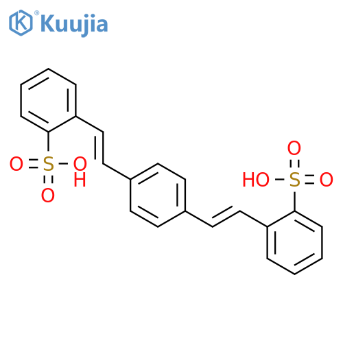 Benzenesulfonic acid, (1,4-phenylenedi-2,1-ethenediyl)bis- structure