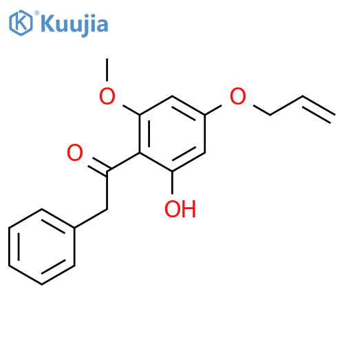ETHANONE, 1-[2-HYDROXY-6-METHOXY-4-(2-PROPENYLOXY)PHENYL]-2-PHENYL- structure