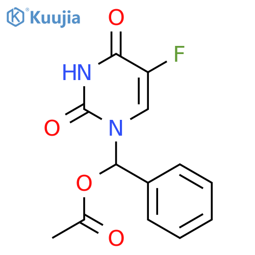 2,4(1H,3H)-PYRIMIDINEDIONE, 1-[(ACETYLOXY)PHENYLMETHYL]-5-FLUORO- structure