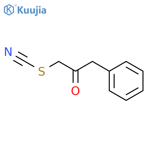 Thiocyanic acid, 2-oxo-3-phenylpropyl ester structure
