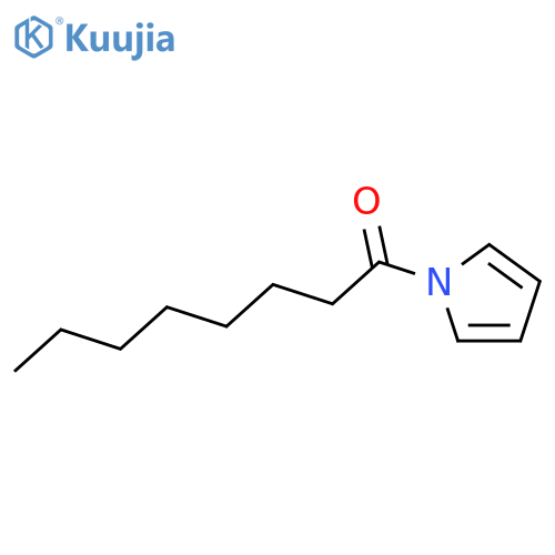 1H-PYRROLE, 1-(1-OXOOCTYL)- structure