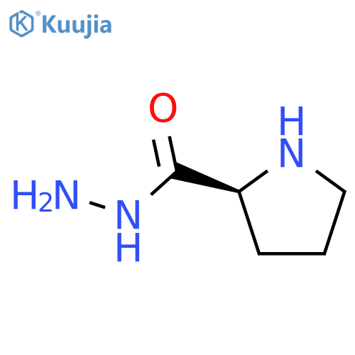 (2S)-pyrrolidine-2-carbohydrazide structure