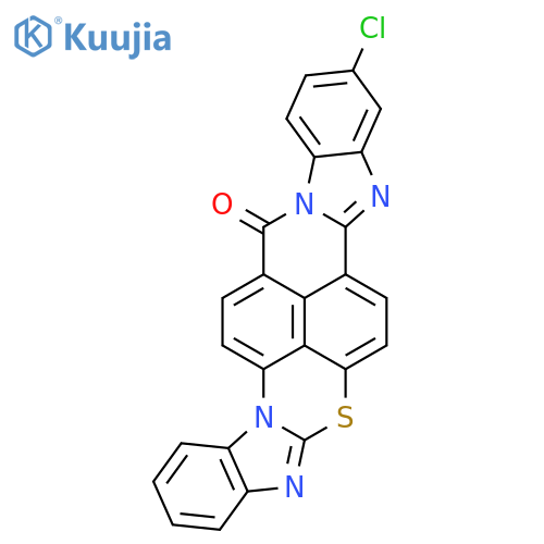 17H-BENZIMIDAZO[2,1-B]BENZIMIDAZO[1',2':2,3]ISOQUINO[6,5,4-DEF][1,3]BENZOTHIAZIN-17-ONE, 3-CHLORO- structure