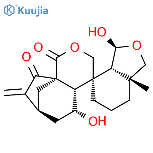Spiro[isobenzofuran-4(1H),4'(3'H)-[1H-7,9a]methanocyclohepta[c]pyran]-1',9'(4'aH)-dione,decahydro-3,5'-dihydroxy-7a-methyl-8'-methylene-,(3S,3aS,4R,4'aS,5'R,7'S,7aR,9'aS)- (9CI) structure