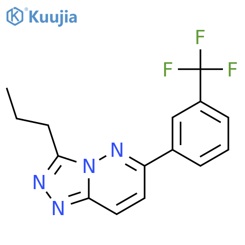1,2,4-TRIAZOLO[4,3-B]PYRIDAZINE, 3-PROPYL-6-[3-(TRIFLUOROMETHYL)PHENYL]- structure