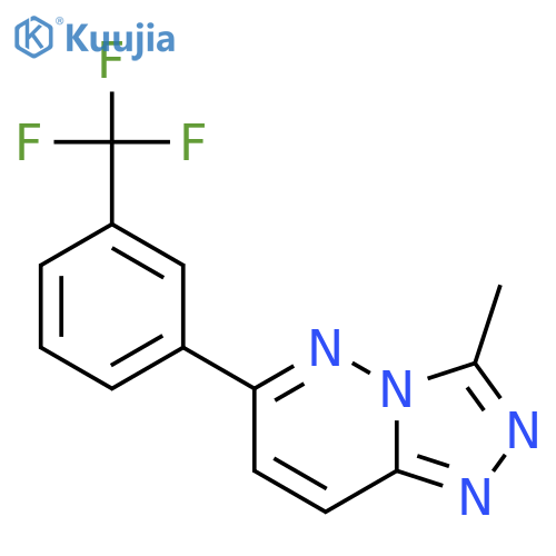 3-methyl-6-[3-(trifluoromethyl)phenyl]-[1,2,4]triazolo[4,3-b]pyridazine structure