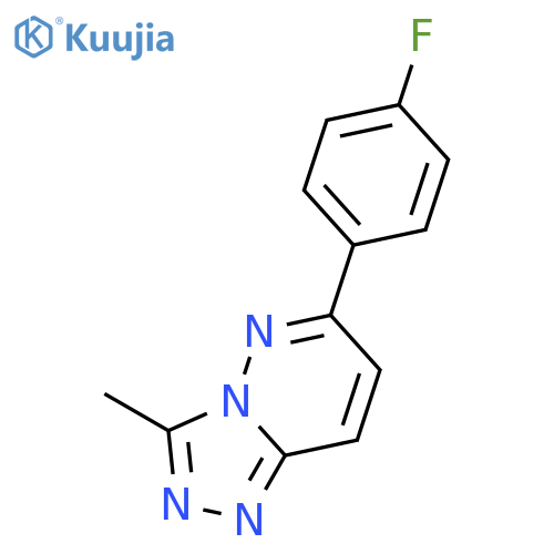 1,2,4-Triazolo[4,3-b]pyridazine, 6-(4-fluorophenyl)-3-methyl- structure