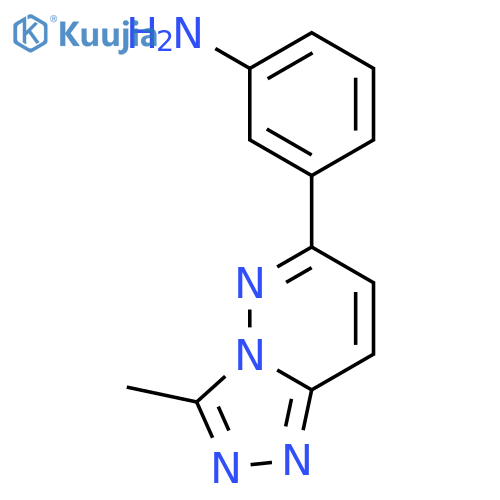 BENZENAMINE, 3-(3-METHYL-1,2,4-TRIAZOLO[4,3-B]PYRIDAZIN-6-YL)- structure