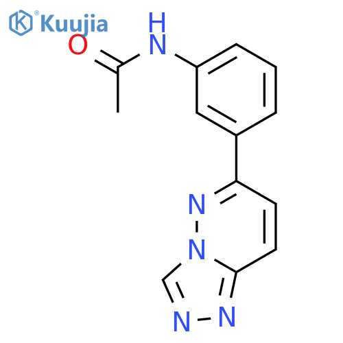 ACETAMIDE, N-[3-(1,2,4-TRIAZOLO[4,3-B]PYRIDAZIN-6-YL)PHENYL]- structure