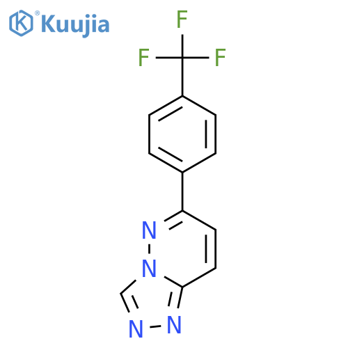 1,2,4-TRIAZOLO[4,3-B]PYRIDAZINE, 6-[4-(TRIFLUOROMETHYL)PHENYL]- structure