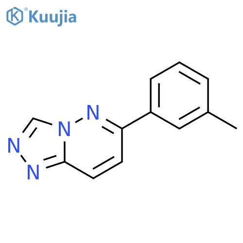 1,2,4-TRIAZOLO[4,3-B]PYRIDAZINE, 6-(3-METHYLPHENYL)- structure