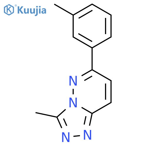 1,2,4-TRIAZOLO[4,3-B]PYRIDAZINE, 3-METHYL-6-(3-METHYLPHENYL)- structure