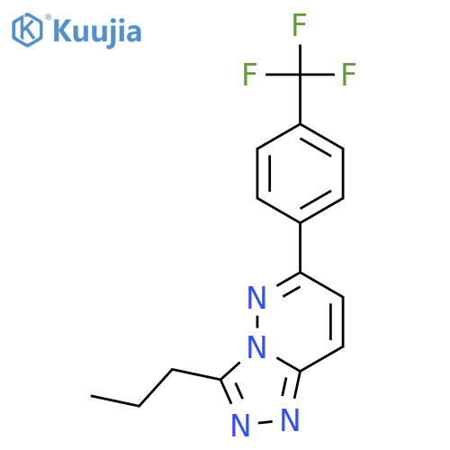 1,2,4-Triazolo[4,3-b]pyridazine, 3-propyl-6-[4-(trifluoromethyl)phenyl]- structure